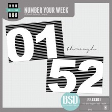 Number Your Week FB Freebie